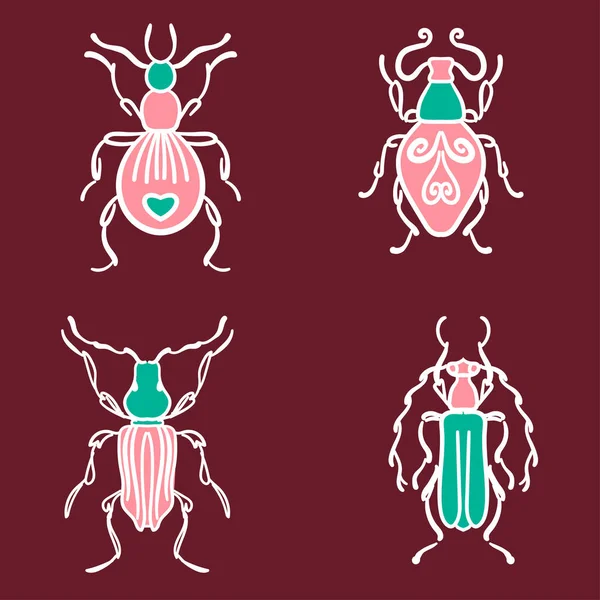 Chyba Hmyz Moderní Ikona Symbol Ilustrace Šťastný Kreslený Hmyz Barevné — Stockový vektor