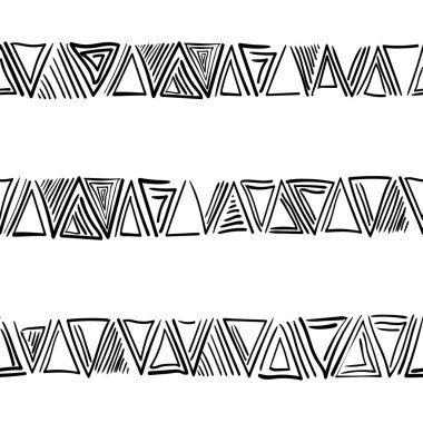 Kabile sanatı deseni. Etnik geometrik baskı. Aztek renginde yinelenen arka plan dokusu. Kızılderili, Güneybatı Hint baskısı. Etnik tasarım duvar kağıdı, kumaş, kapak, tekstil, dokuma, ambalaj.