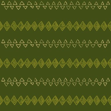 Kabile sanatı deseni. Etnik geometrik baskı. Aztek renginde yinelenen arka plan dokusu. Kızılderili, Güneybatı Hint baskısı. Etnik tasarım duvar kağıdı, kumaş, kapak, tekstil, dokuma, ambalaj.