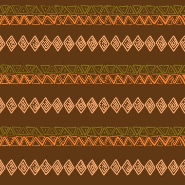 Kabile sanatı deseni. Etnik geometrik baskı. Aztek renginde yinelenen arka plan dokusu. Kızılderili, Güneybatı Hint baskısı. Etnik tasarım duvar kağıdı, kumaş, kapak, tekstil, dokuma, ambalaj.