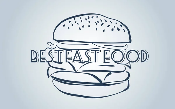 Food Banner Design Template Restaurant Web Site Fast Food Menu — Stock Vector