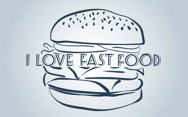 Food Banner Design Template Restaurant Web Site Fast Food Menu — Stock Vector