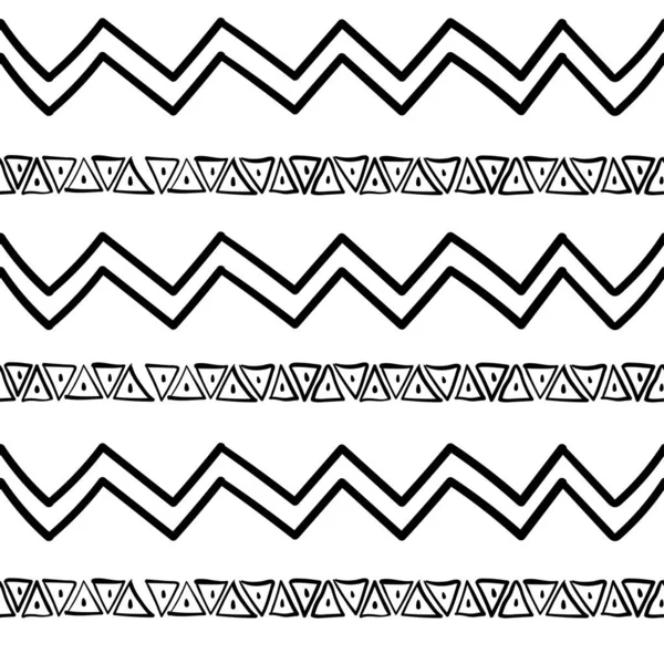 Patrón Arte Tribal Estampado Geométrico Étnico Textura Azteca Fondo Repetitivo — Archivo Imágenes Vectoriales