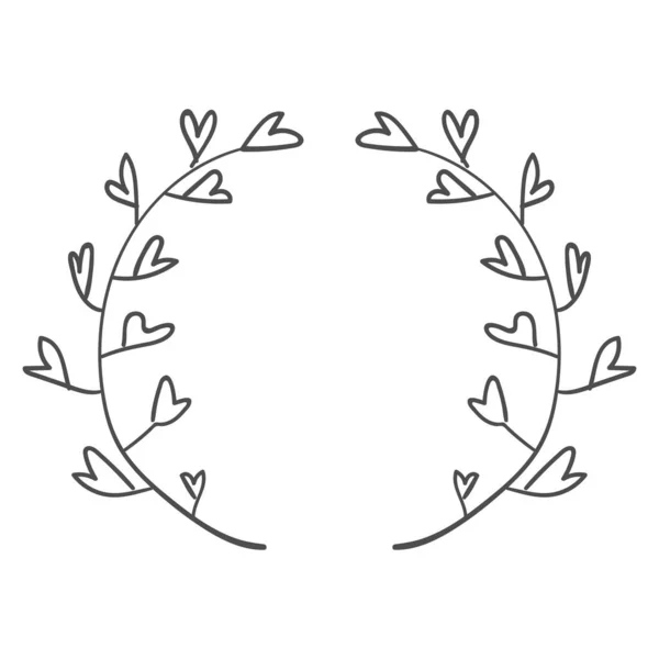 Vektorbild Clipart Redigerbara Detaljer Boho Blommor Ram Textmall Blommiga Mönster — Stock vektor