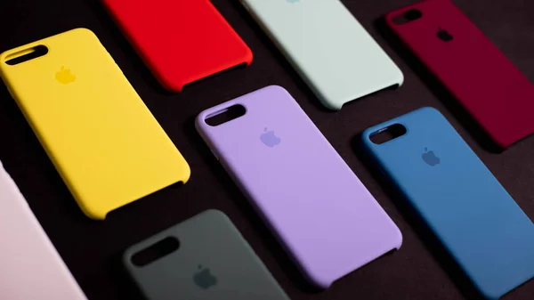Красочные Оригинальные Чехлы Iphone Iphone Аксессуары Apple Красочные Телефонные Ящики — стоковое фото