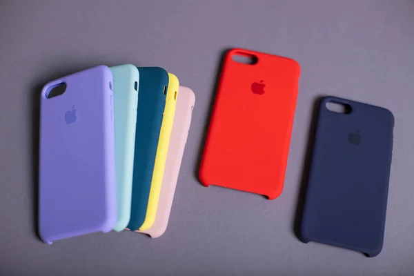 Bunte Original Hüllen Für Iphone Iphone Apple Zubehör Bunte Handyhüllen — Stockfoto