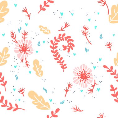 Vektör el çizimleri. Hipster grunge çizimleri. Yaprakları, dalları, çiçekleri olan izole bir boho çiçeği çizimi. Hoş bir doku. Projen için mükemmel, düğün, ambalaj.