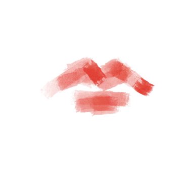 Kadın dudaklarıyla illüstrasyon. Öptüm. Ruj.