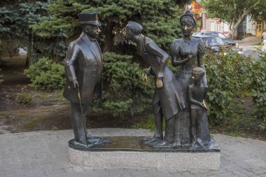 Rusya, Taganrog-17 Temmuz 2019; Yazar Chekhov Ap 