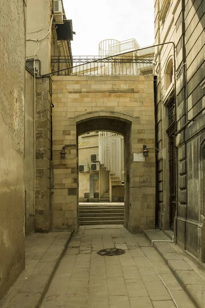 Street Central Part City Baku Historical Heritage Azerbaijan Icheri Sheher — Stock Photo, Image