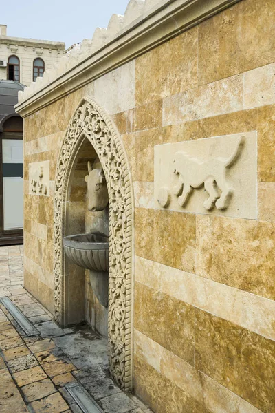 Ulica Centralnej Części Miasta Baku Dziedzictwo Historyczne Azerbejdżanu Icheri Sheher — Zdjęcie stockowe
