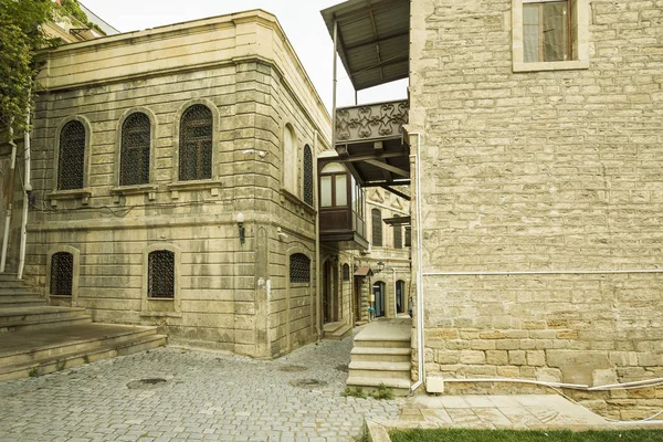 Calle Parte Central Ciudad Bakú Patrimonio Histórico Azerbaiyán Icheri Sheher — Foto de Stock