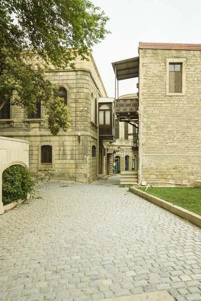 Rua Parte Central Cidade Baku Património Histórico Azerbaijão Icheri Sheher — Fotografia de Stock