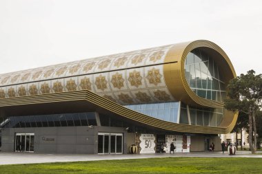 Azerbaycan, Bakü-22 Mart 2018; Bakü 'deki Azerbaycan Ulusal Halı Müzesi 