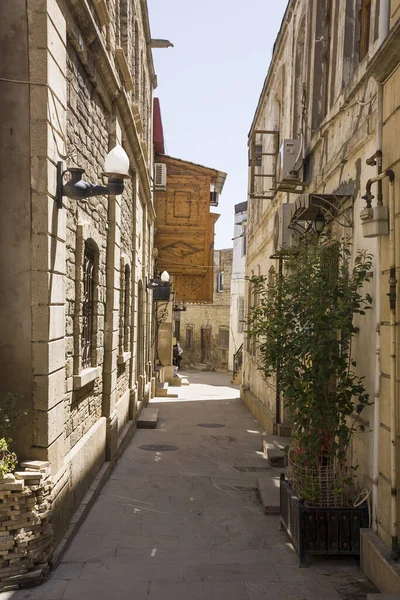 Azerbaijan Baku Old City Street Central Part City Baku Historical — Stok fotoğraf