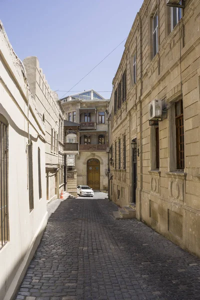 Azerbaigian Baku Città Vecchia Strada Nella Parte Centrale Della Città — Foto Stock