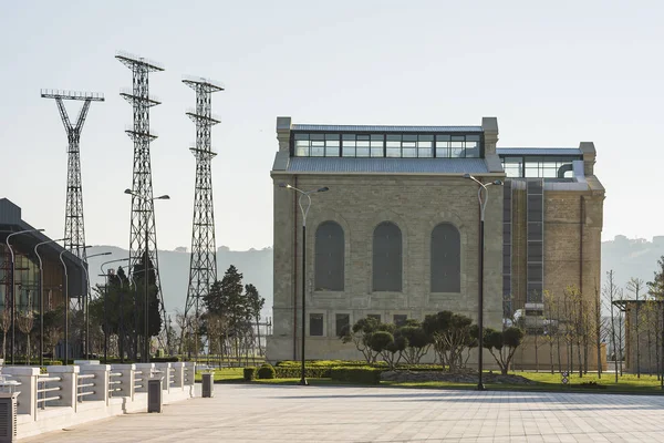 Azerbaycan Bakü Mart 2018 Tasfiye Edilmiş Elektrik Santralinin Binasında Bulunan — Stok fotoğraf