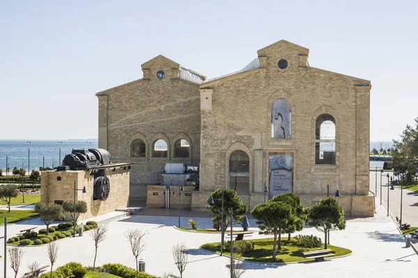 阿塞拜疆巴库 2018年3月17日 石制历史博物馆位于已关闭的发电厂大楼内 苏联发电厂以Krasin Gres的名字命名 — 图库照片