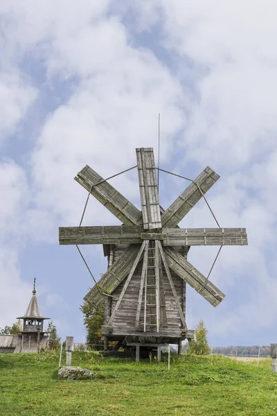 Old Wooden Windmill Kizhi Island Russian Federation — Stock Photo, Image