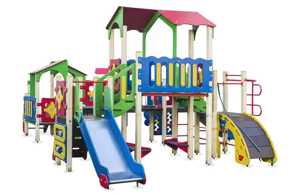İnsanların ve Entertainment 'ın gelişimi için yapılmış bir parkta çocuk parkı. İzole edilmiş.