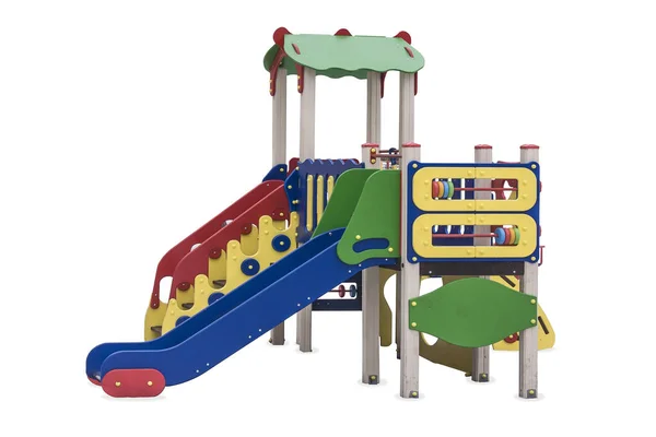 Plac Zabaw Dla Dzieci Parku Zbudowanym Dla Rozwoju Ludzi Rozrywki — Zdjęcie stockowe