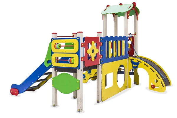 İnsanların ve Entertainment 'ın gelişimi için yapılmış bir parkta çocuk parkı. İzole edilmiş.