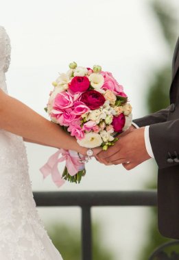 Gelin ve damat seven gelinler'ın buket