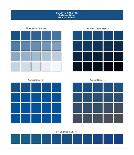 COLORS PALETTE / Baleine Blue / Spring and Summer 2020 Colors Palette for Textile Prints and Digital Use. Fashion Trend Colors Guide with Tints and Shades Swatches, Compatible with Design Softwares.