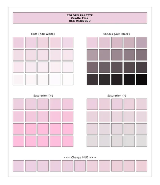 Színek Paletta Bölcső Rózsaszín Tavasz Nyár 2020 Színek Paletta Textilnyomtatáshoz — Stock Fotó
