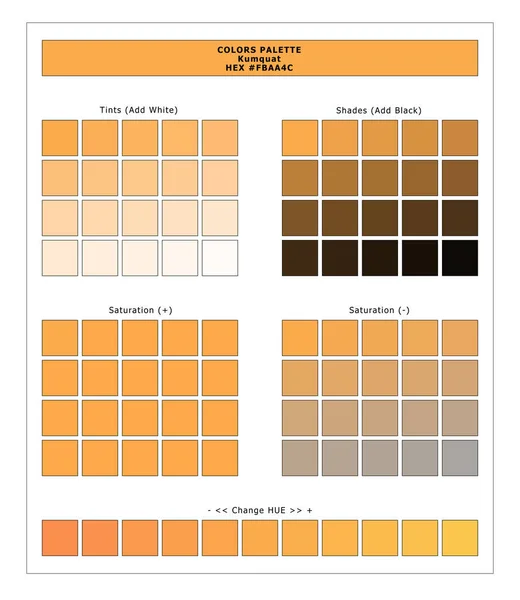 Colors Palette Kumquat Primavera Verano 2020 Paleta Colores Para Impresiones — Foto de Stock