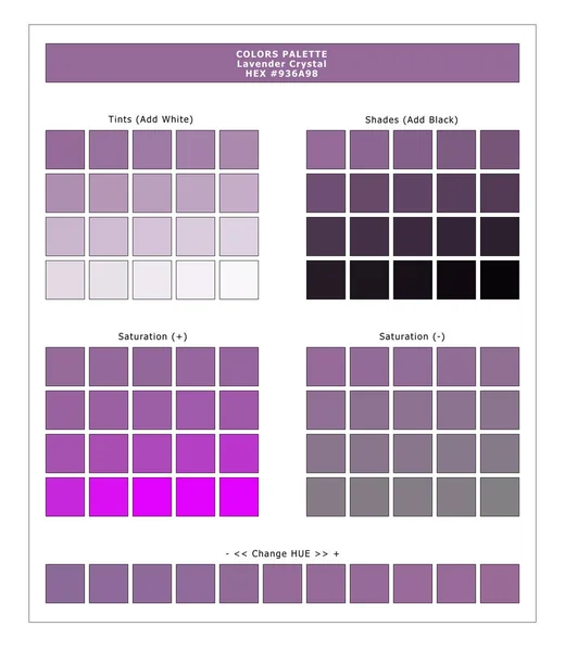 Colors Palette Lavender Crystal Primavera Verano 2020 Colores Paleta Para — Foto de Stock