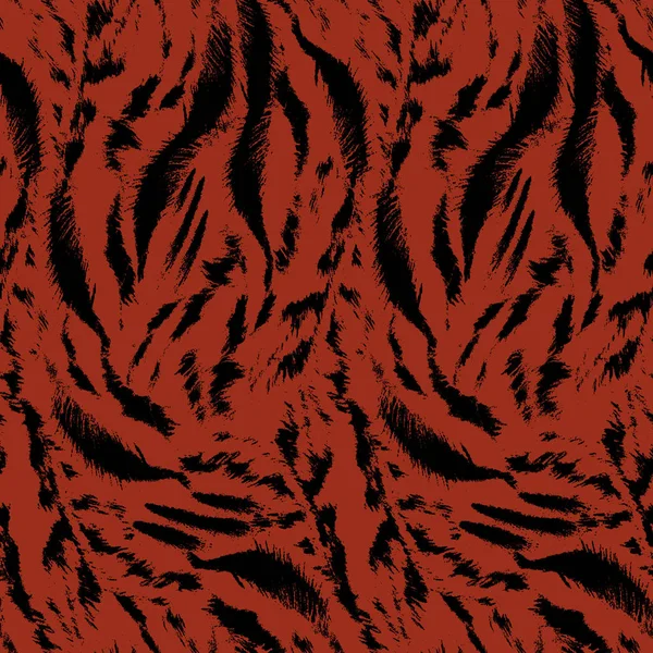Tigerfellmuster Modischer Nahtloser Druck Mode Und Stilvollen Dunklen Hintergrund Bereit — Stockfoto