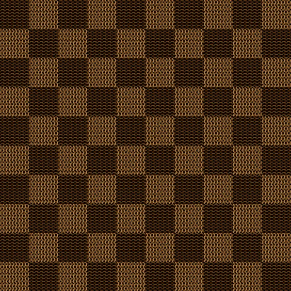 シームレスなチェス盤のパターン デザイン アート プリント 背景のためのコントラストと明るいモザイク装飾 濃い茶色の色で — ストック写真