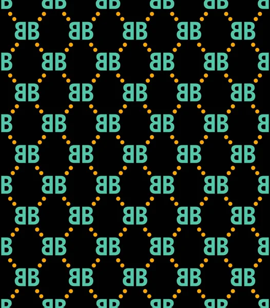 Bezszwowy Geometryczny Wzór Litery Bointami Projekt Tkaniny Tekstylnej Gotowy Druku — Zdjęcie stockowe