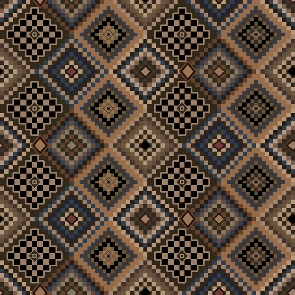 Seamless Colorful Diamond Geometric Pattern Modern Textile Wall Art Wrapping — Stock Photo, Image