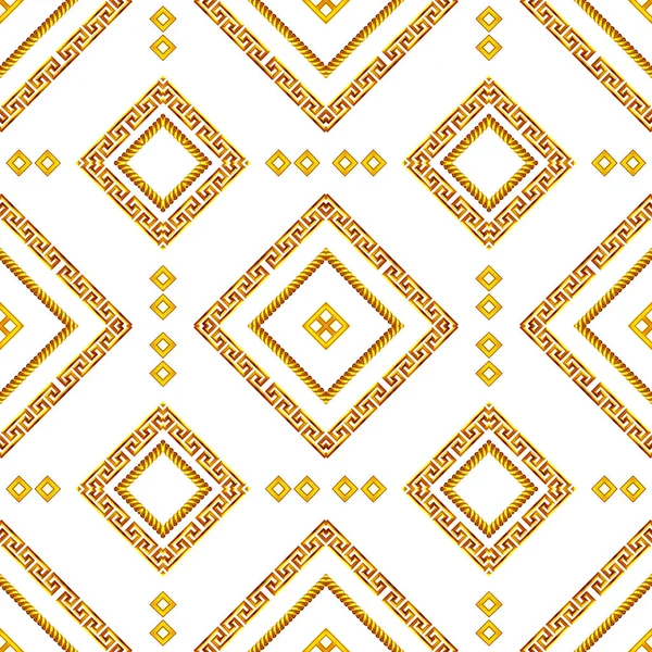 Luxury Fashional Pattern Golden Moftif White Background Англійською Готові Текстильних — стокове фото