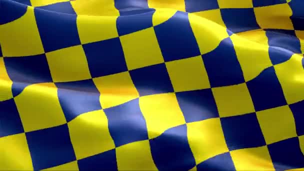 Fenerbahçe Bayrağı Rüzgarda Sallanıyor Yüksek Çözünürlük Tam Uluslararası Fenerbahçe Bayrağının — Stok video