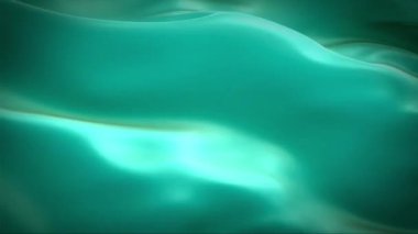 Rüzgarda Nane Rengi Dalgalanması. 4K Yüksek Çözünürlük Tam HD. Kusursuz Döngü Animasyonu Kapanış Video Sunumu.