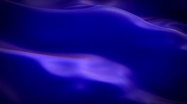 Açık Deniz Mavisi Bayrağı Rüzgarda Dalgalanıyor. 4K Yüksek Çözünürlük Tam HD. Kusursuz Döngü Animasyonu Kapanış Video Sunumu.