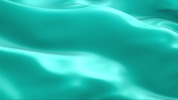 Clear Light Blue Color Flag Waving Wind High Resolution Full — Stock Video