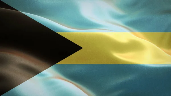 Bahamalar Bayrağı Rüzgarda Sallanıyor Boyutlu Dalgalanan Bayrak Tasarımı Kanada Nın — Stok fotoğraf