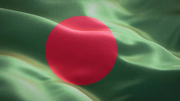 Flag of Bangladesh waving in the wind. 3D Waving flag design. The national symbol of Canada, 3D rendering.