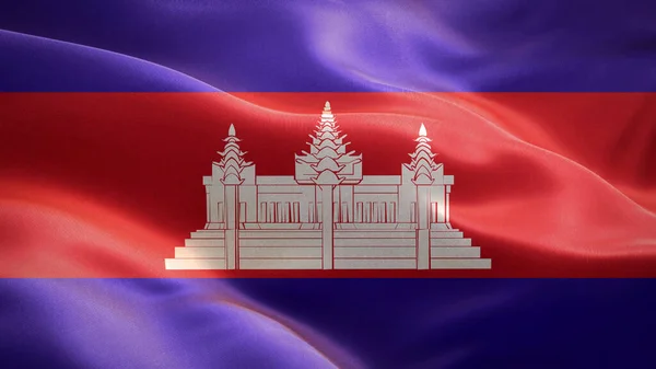 Bandera Camboya Ondeando Viento Diseño Banderas Waving Símbolo Nacional Canadá — Foto de Stock