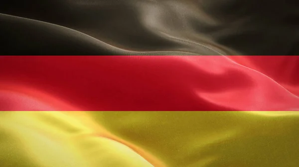 Flag of Germany waving in the wind. 3D Waving flag design. The national symbol of Canada, 3D rendering.