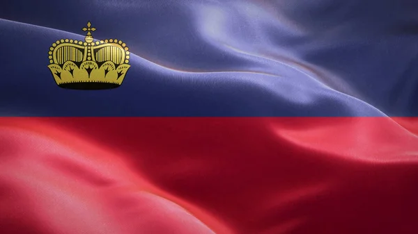 Bandeira Liechtenstein Acenando Vento Acenando Design Bandeira Símbolo Nacional Canadá — Fotografia de Stock