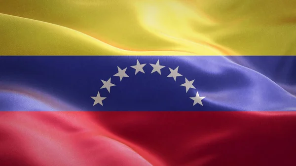 Flag Venezuela Waving Wind Waving Flag Design National Symbol Venezuela — Stock Photo, Image