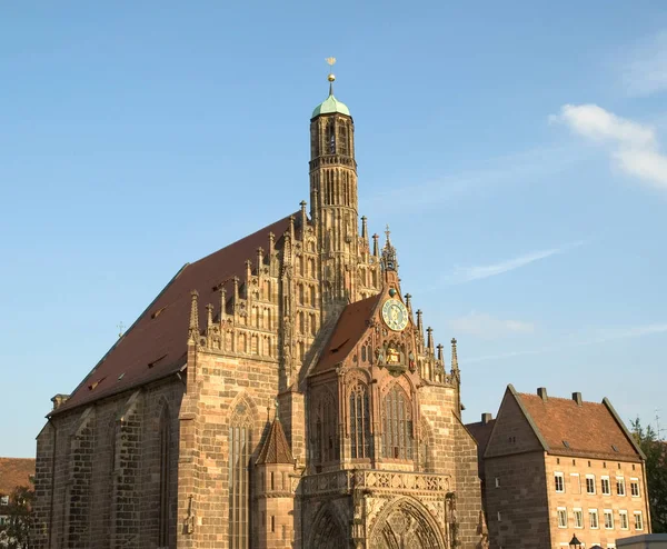 Kościół Najświętszej Marii Panny w Norymberdze w Niemczech Obrazek Stockowy