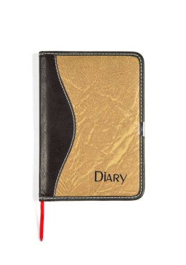 defter izole Kağıt beyaz arka plan