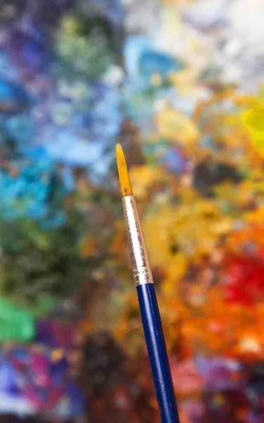 Oil Painting Brush Background — Stock Photo, Image