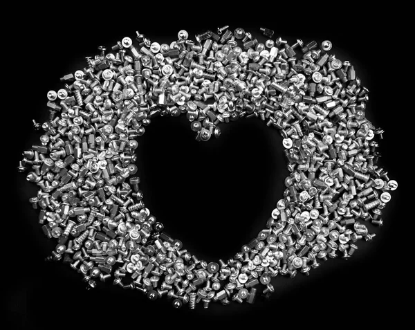 Love Heart Screw — Stock Photo, Image